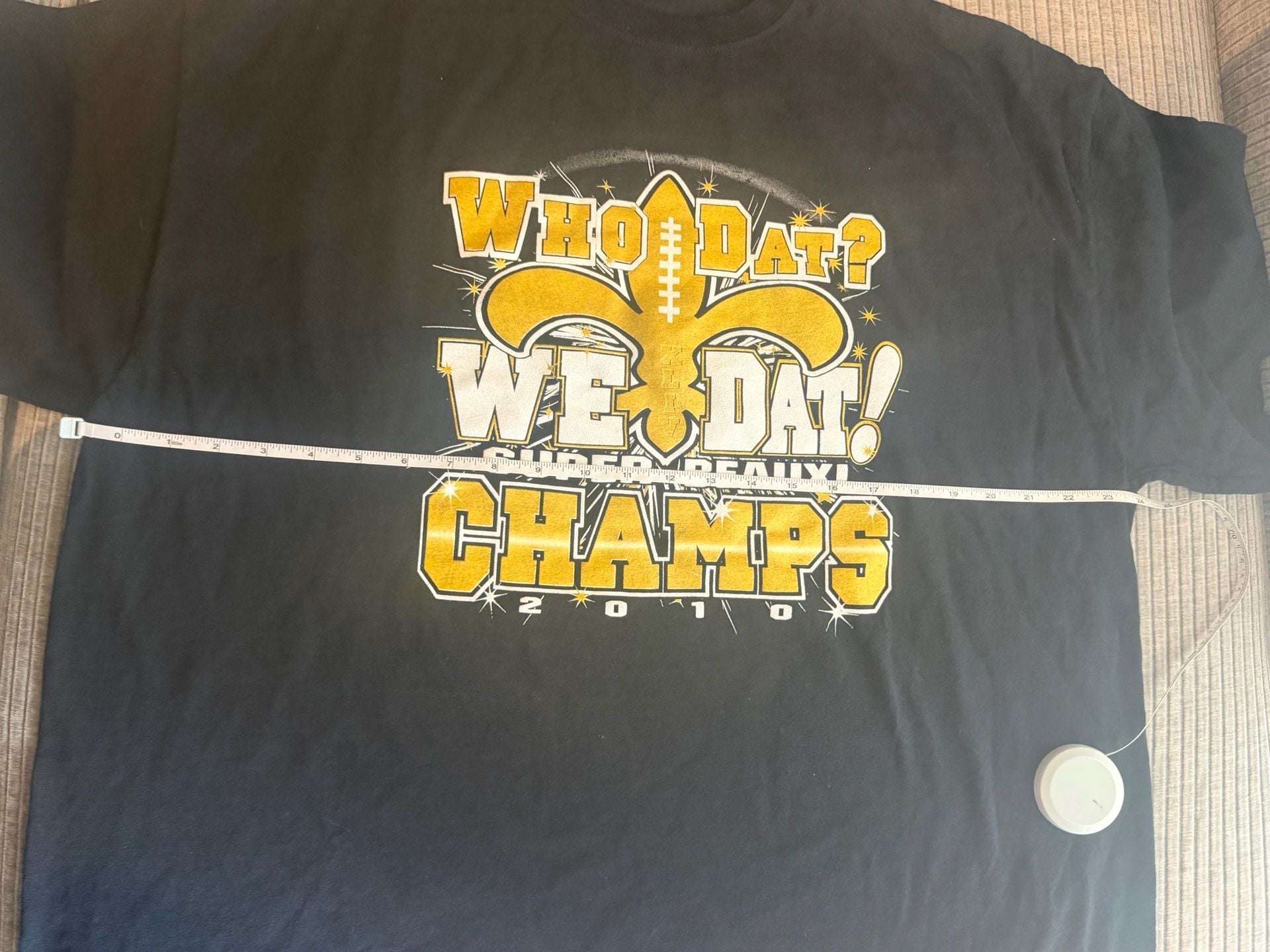 Vintage 2010 New Orleans Saints Super Bowl XLIV Champions Who Dat T-Shirt 5