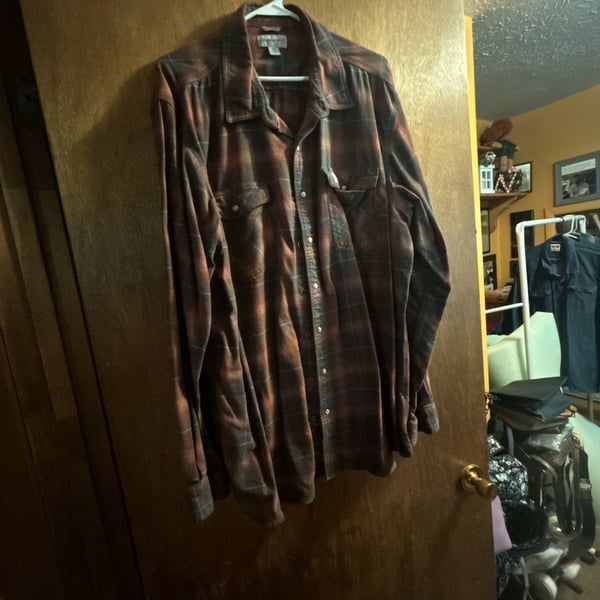 Carhartt Relaxed Fit Plaid Flannel Long Sleeve Shirt