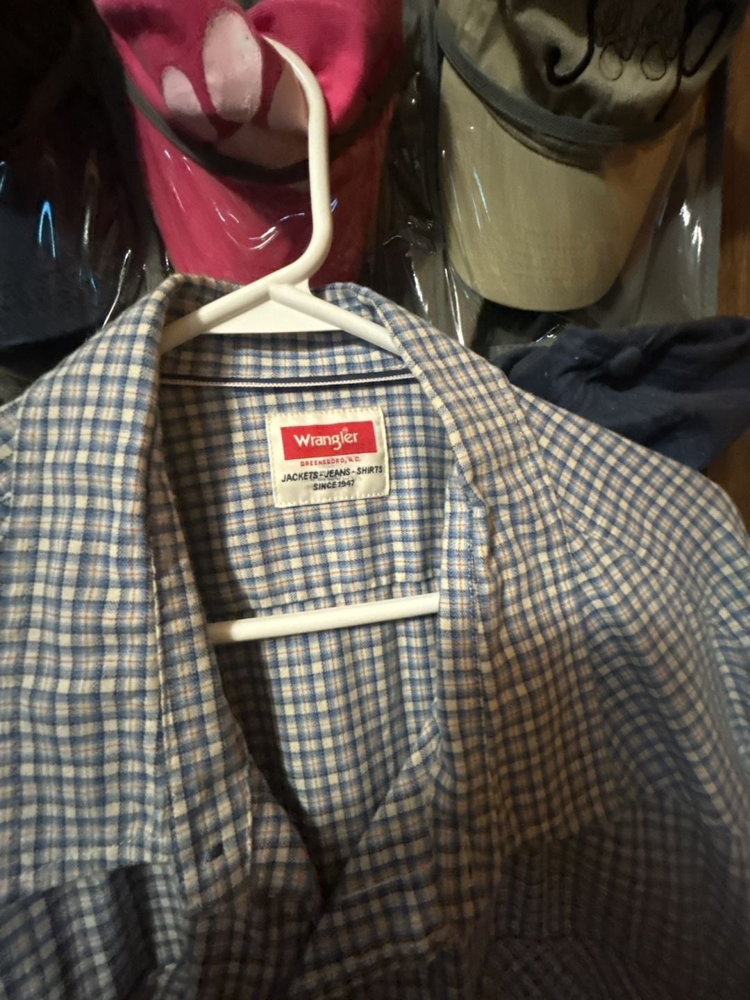 Wrangler Men's Long Sleeve Plaid Button-Down Western Shirt 2