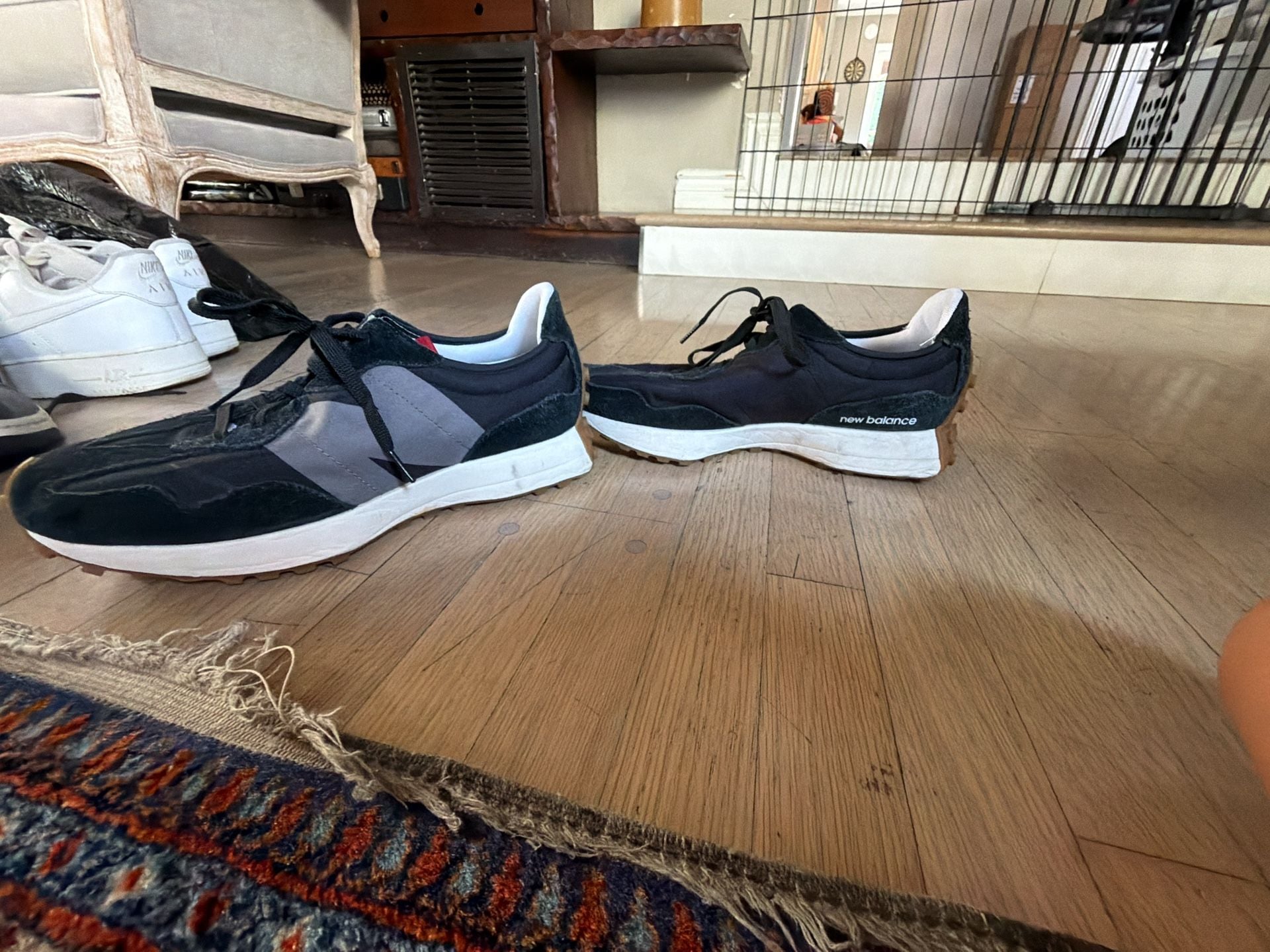 New Balance 327 Black Castlerock Sneakers MS327STC 8