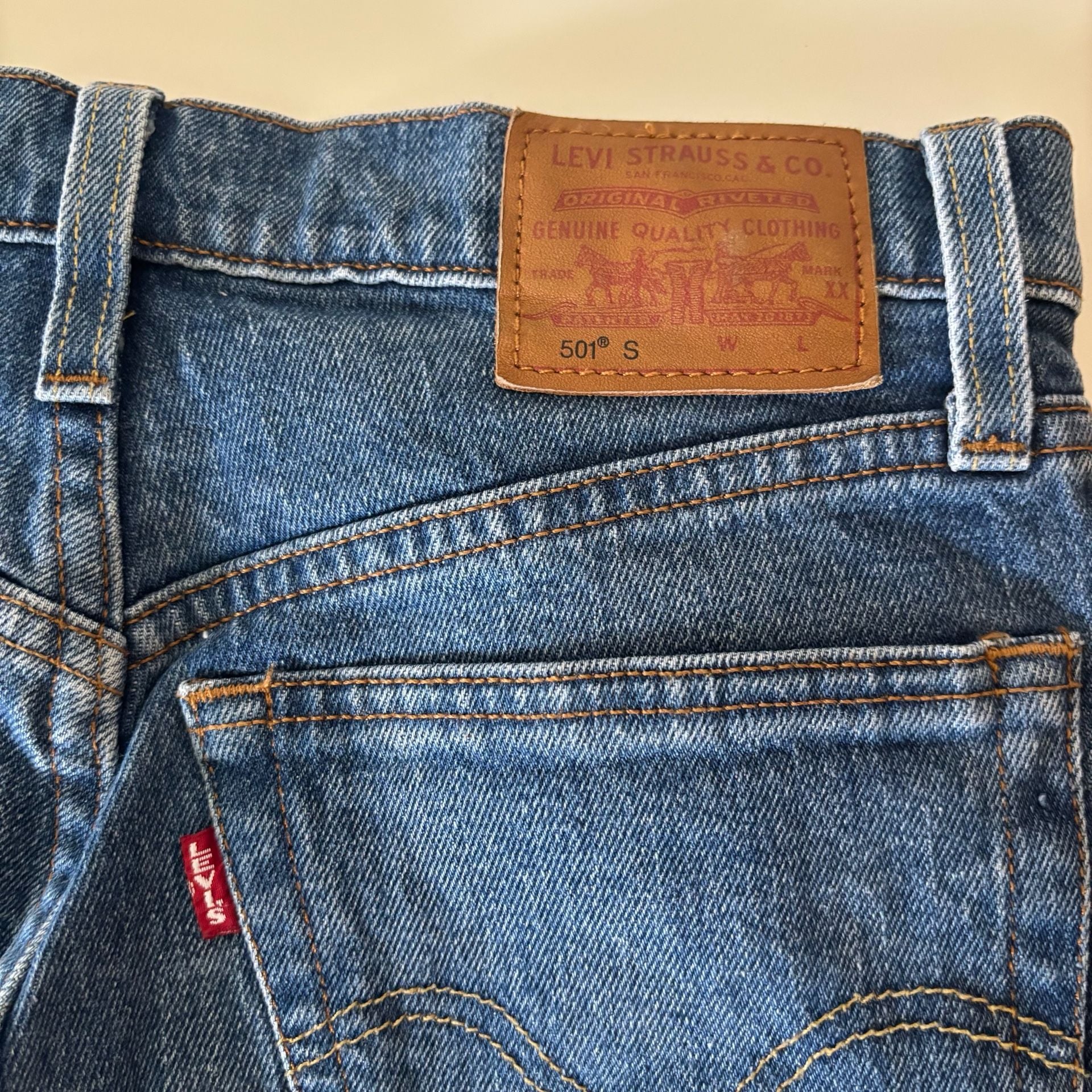 Levi's Premium 501 Original Button-Fly Cut-Off Denim Shorts 6