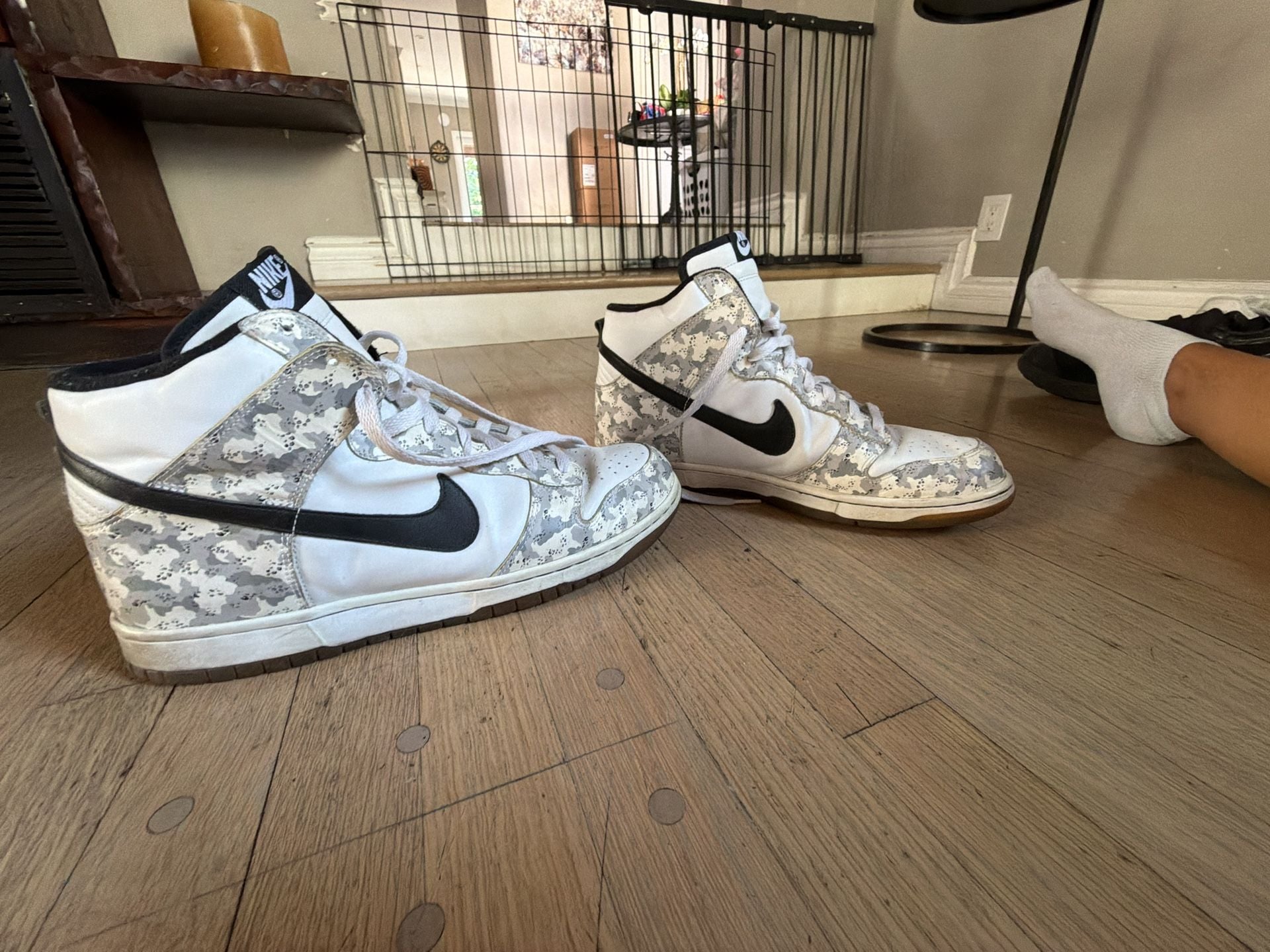 Nike Dunk High White Snow Camo 2006 Sneakers (309432-102) 5