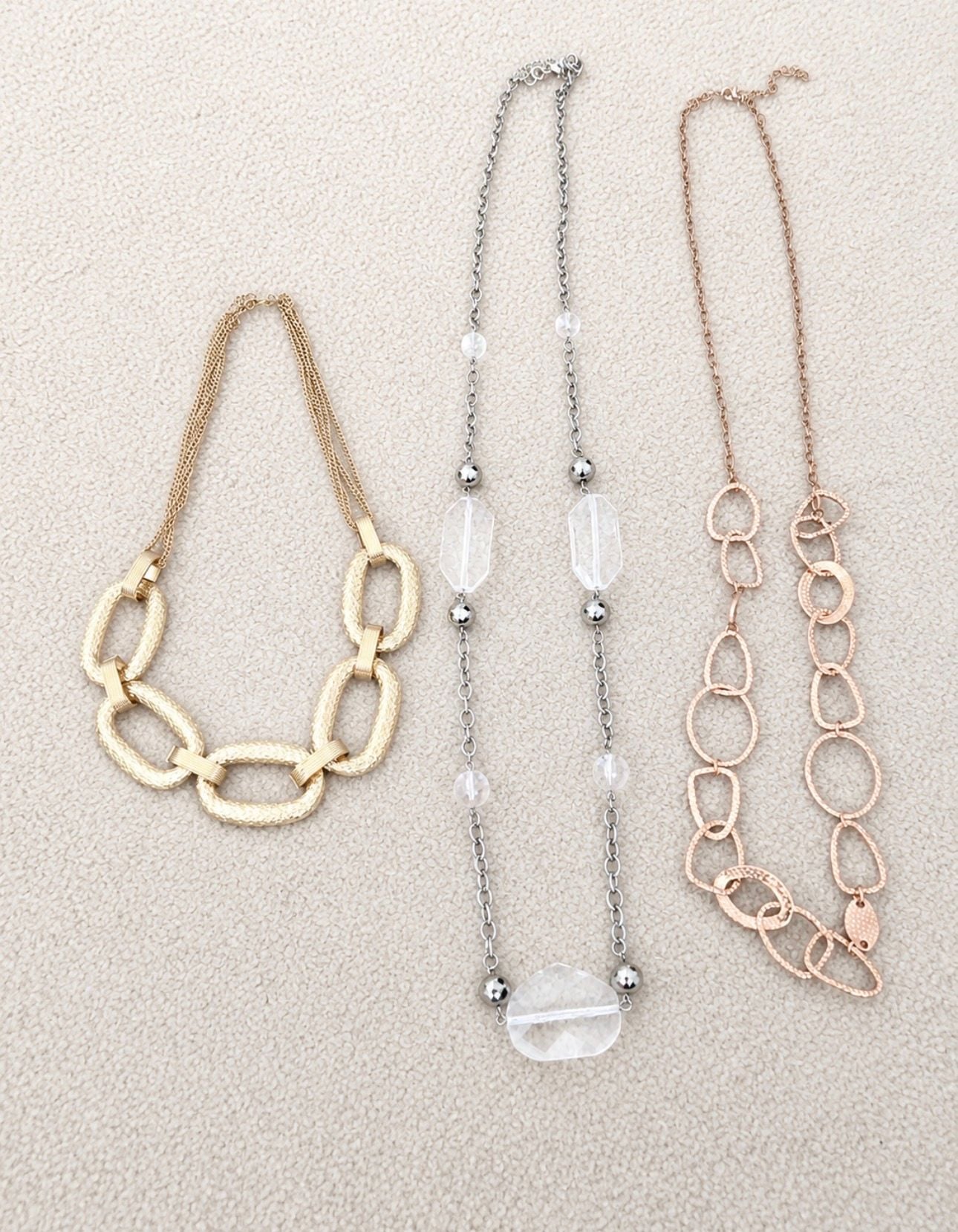 Paparazzi Statement Necklace Bundle Gold Silver Rose Gold Fashion Jewelry Lot 1