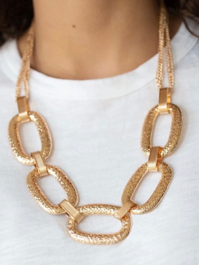 Paparazzi Statement Necklace Bundle Gold Silver Rose Gold Fashion Jewelry Lot 5