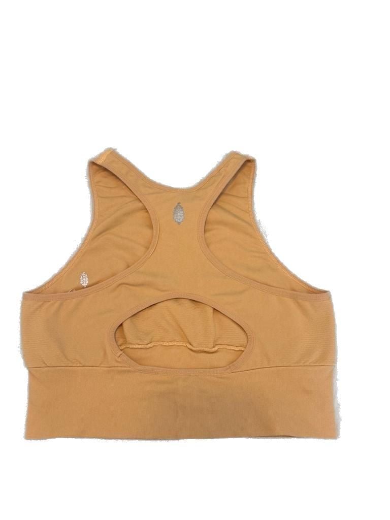 Free People Movement Good Karma Racerback Sports Bra in Gold Rush 4