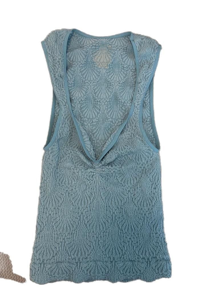 Free People Love Letter Sweetheart Cami in Light Blue 2