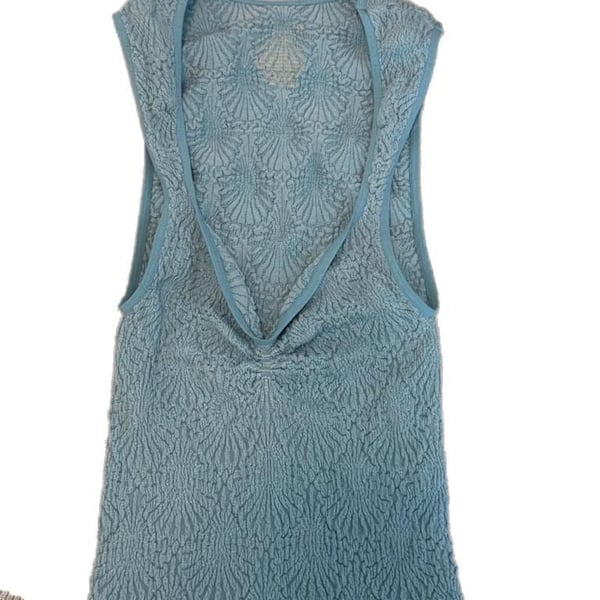 Free People Love Letter Sweetheart Cami in Light Blue