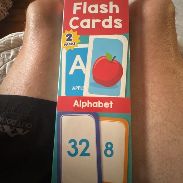 School Zone Get Ready Flash Cards 2-Pack Alphabet and Numbers 1-100