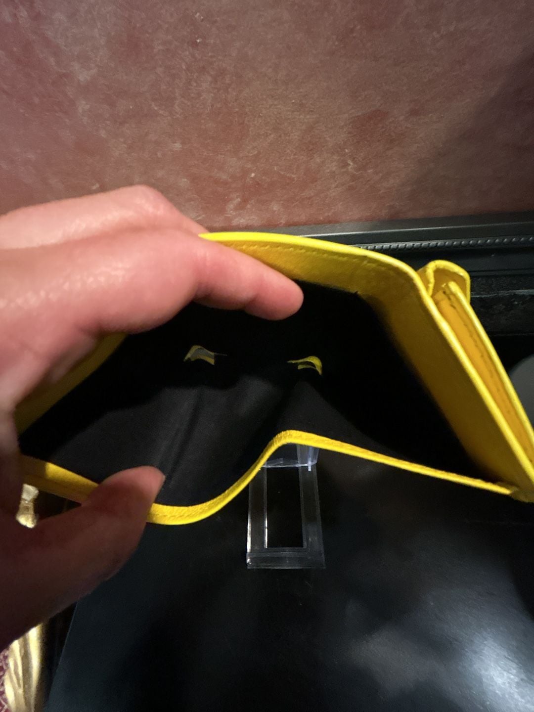 Balenciaga Papier Mini Trifold Wallet in Yellow Leather 6