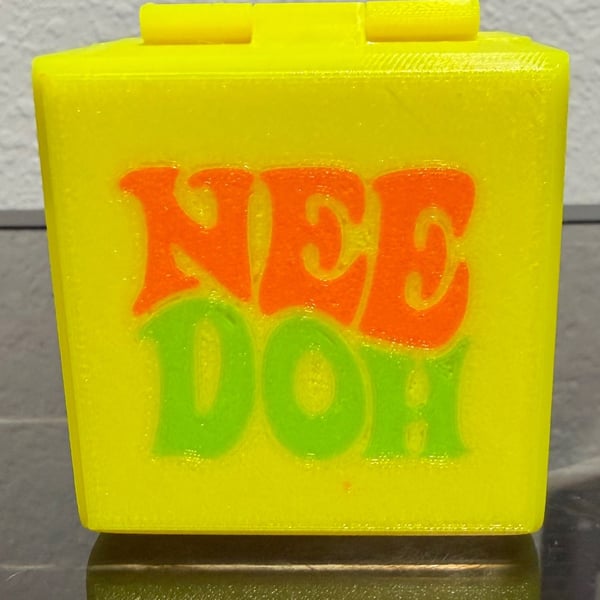 3D Printed NeeDoh Storage Display Case for Nice Cube