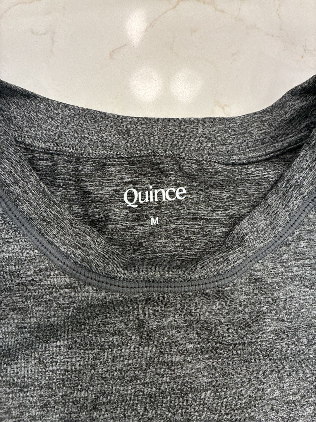 Quince Performance Athletic Tank Top in Heather Grey 3