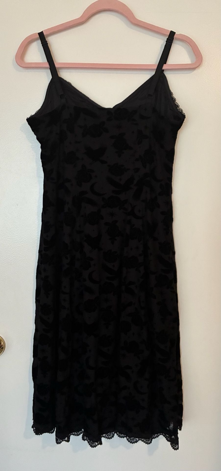 Cosmic Aura Dark Celestial Flocked Cami Dress 3