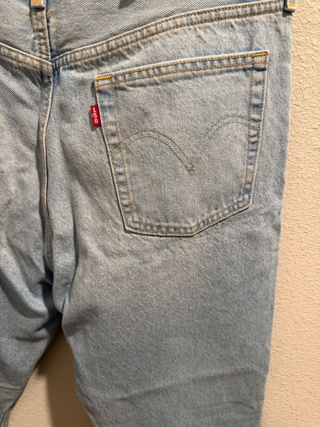 Levi's 501 Original 150th Anniversary Limited Edition Straight Leg Jeans with Floral Patch Detail 8