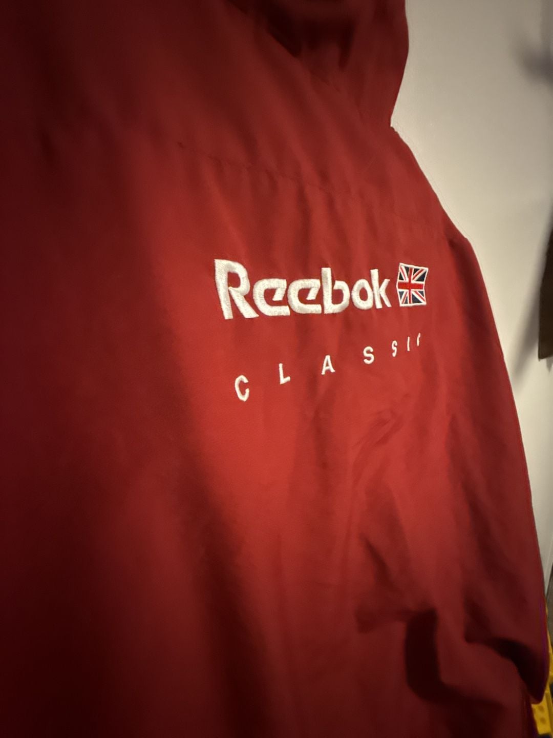 Vintage Reebok Classic Red and Navy Windbreaker Track Jacket 7