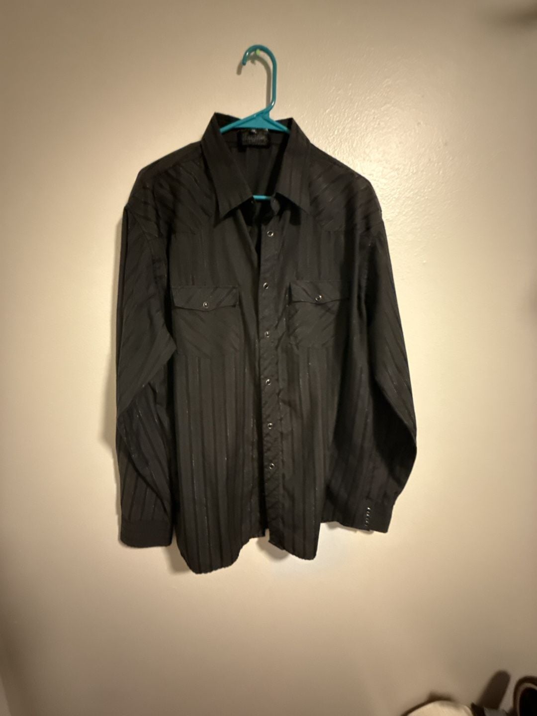Meztizos Original Men's Black Striped Western Snap Button-Down Shirt 1