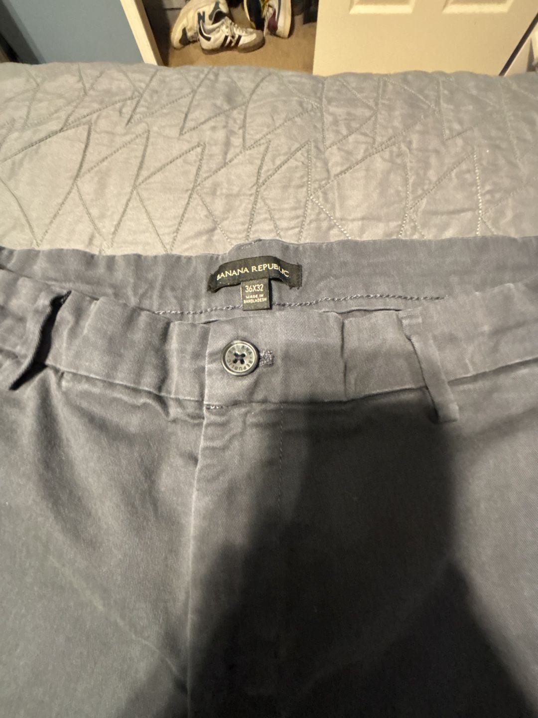 Grey Banana Republic Men's Casual Chino Pants, Size 36x32 3