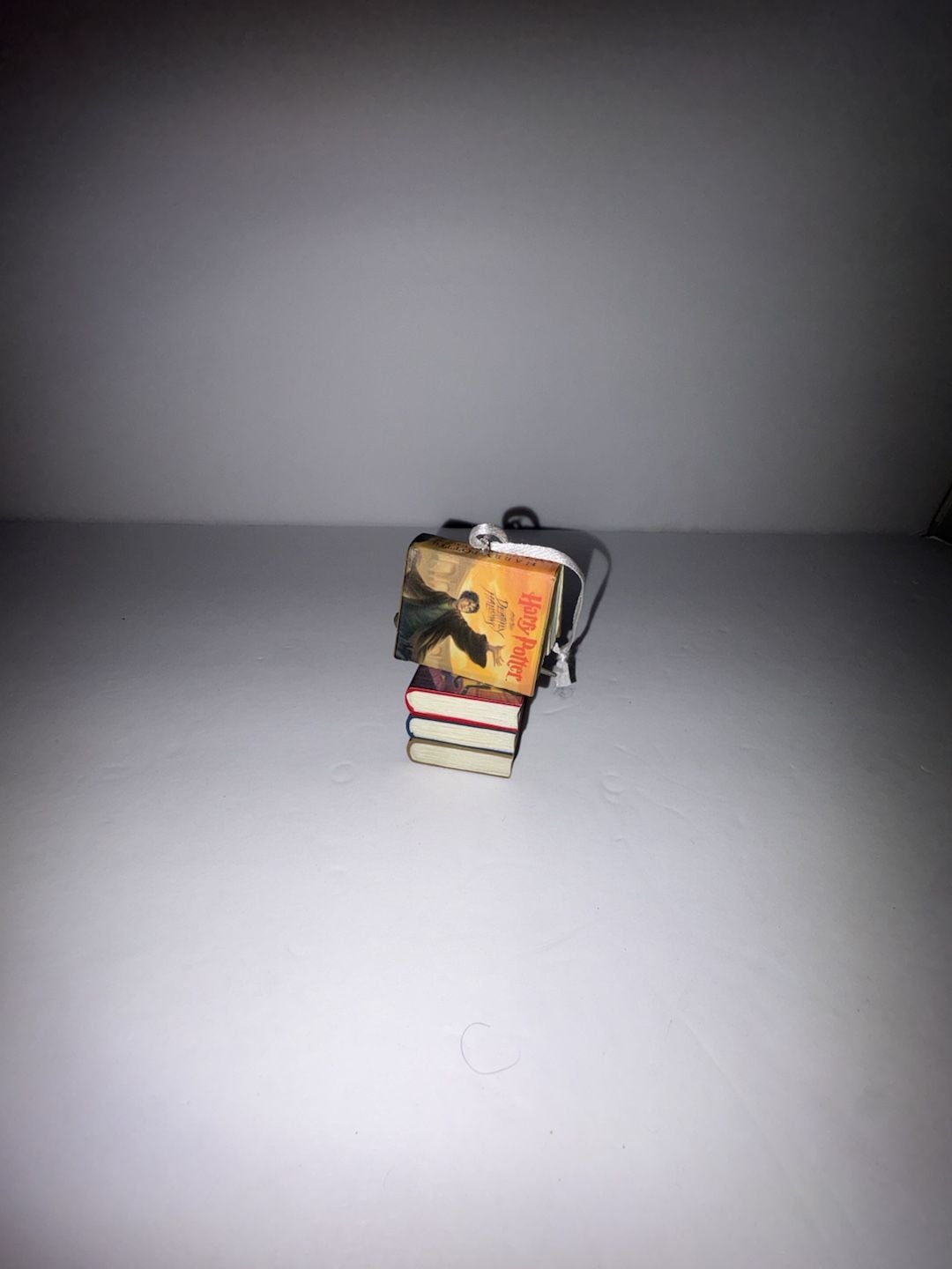 Hallmark Harry Potter Stacked Books with Wand Christmas Ornament 1