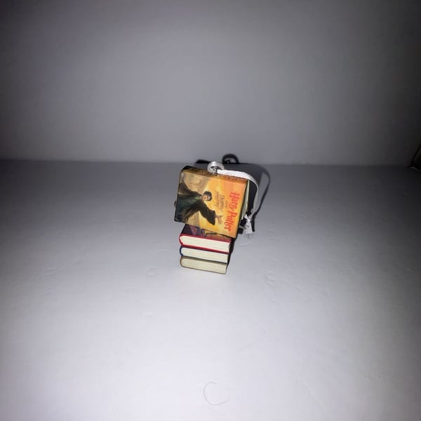 Hallmark Harry Potter Stacked Books with Wand Christmas Ornament