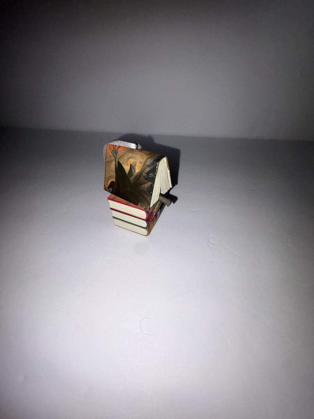 Hallmark Harry Potter Stacked Books with Wand Christmas Ornament 2