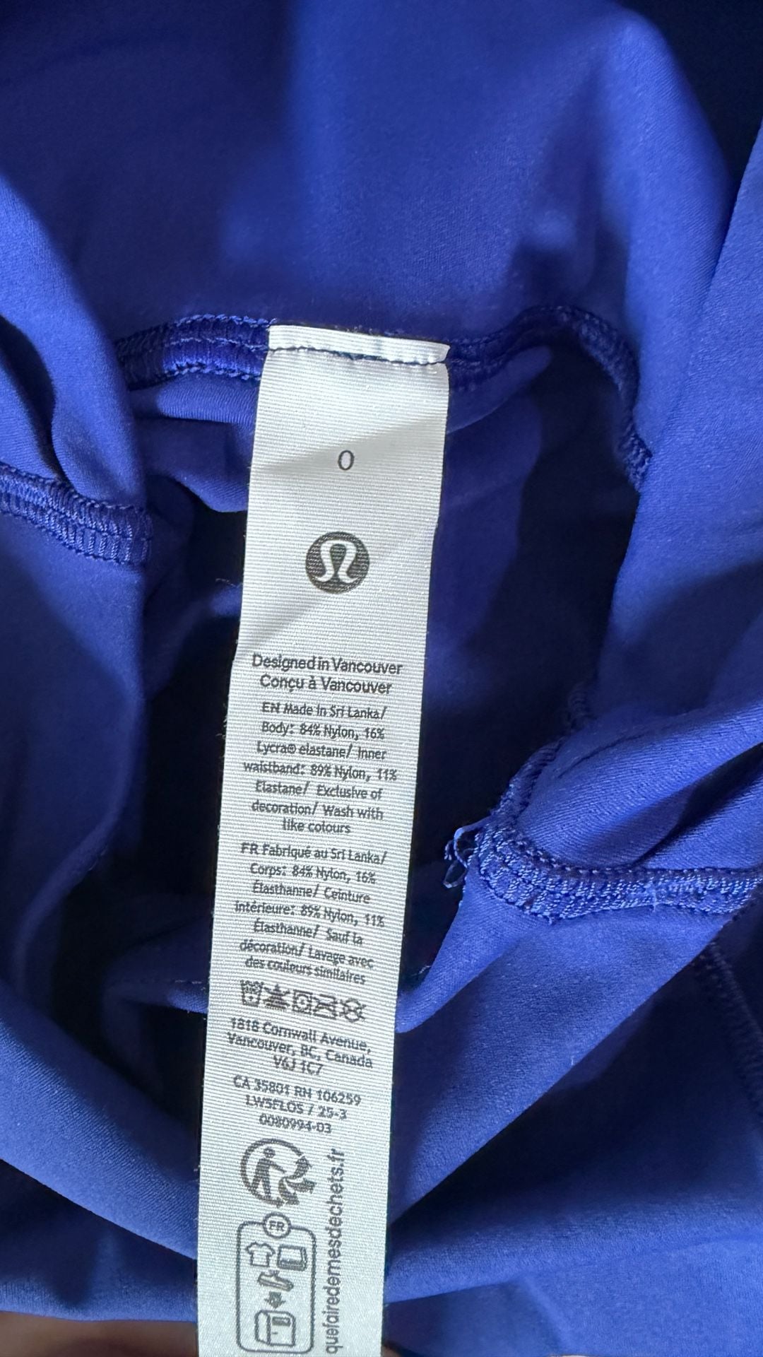 NWOT Lululemon Swift Speed High-Rise Tight 28" Blue Leggings Size 0 6