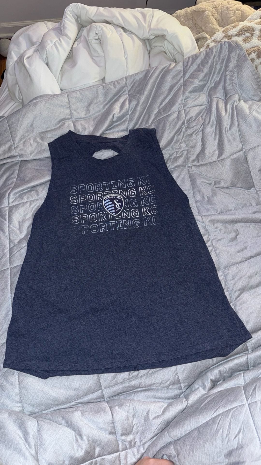 Sporting Kansas City MLS Active Keyhole Back Tank Top 1
