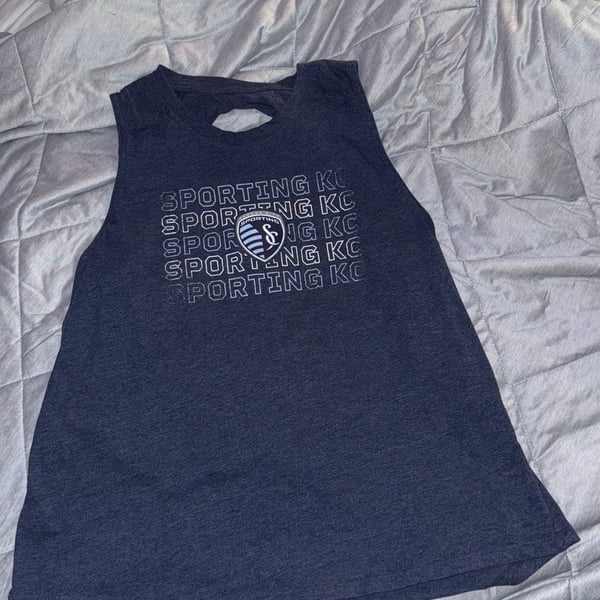 Sporting Kansas City MLS Active Keyhole Back Tank Top