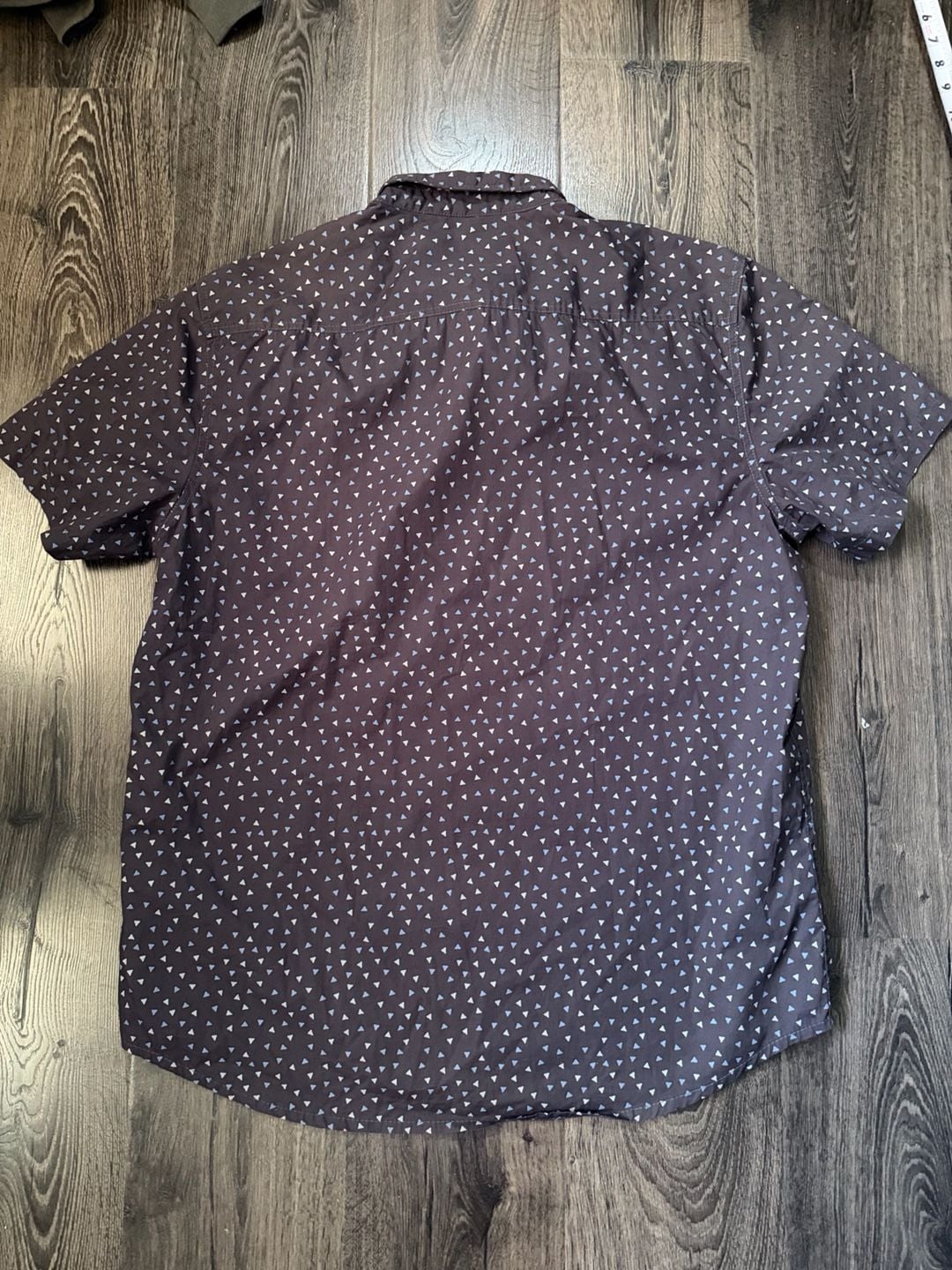 Quiksilver Mens XXL Shirt Short Sleeve Button Up Geometric Print Modern Fit 7