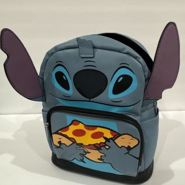 UPD Inc. Disney Lilo & Stitch Eating Pizza Mini Backpack