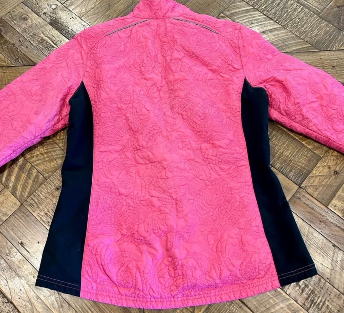 Saucony Women's Quilted Full-Zip Athletic Performance Jacket, Pink 4
