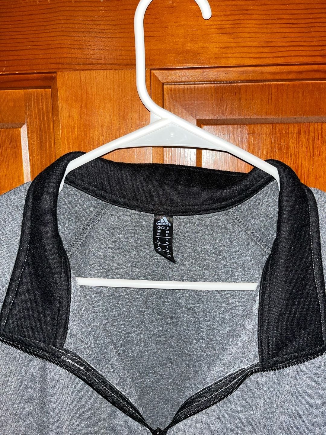 Adidas Golf Men's Heather Gray Quarter Zip Fleece Pullover 3