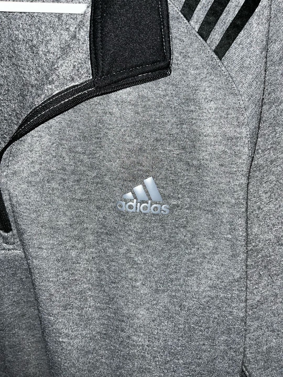 Adidas Golf Men's Heather Gray Quarter Zip Fleece Pullover 4