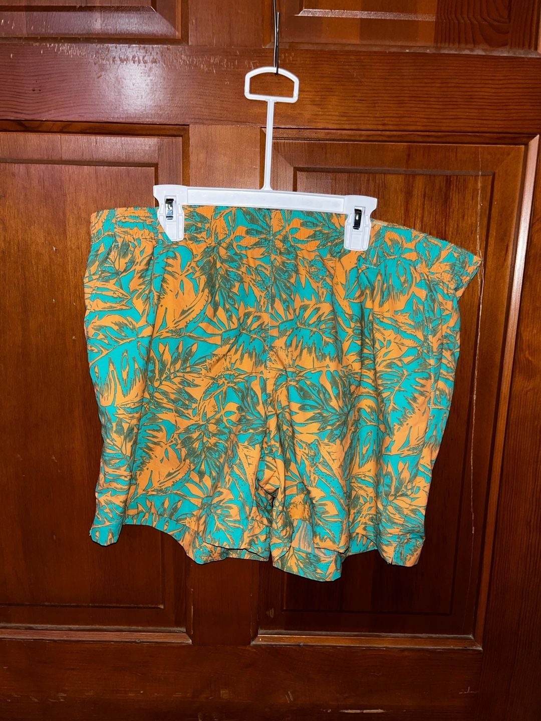 Columbia PFG Performance Fishing Gear Men's Tropical Leaf Print Swim Trunks 1