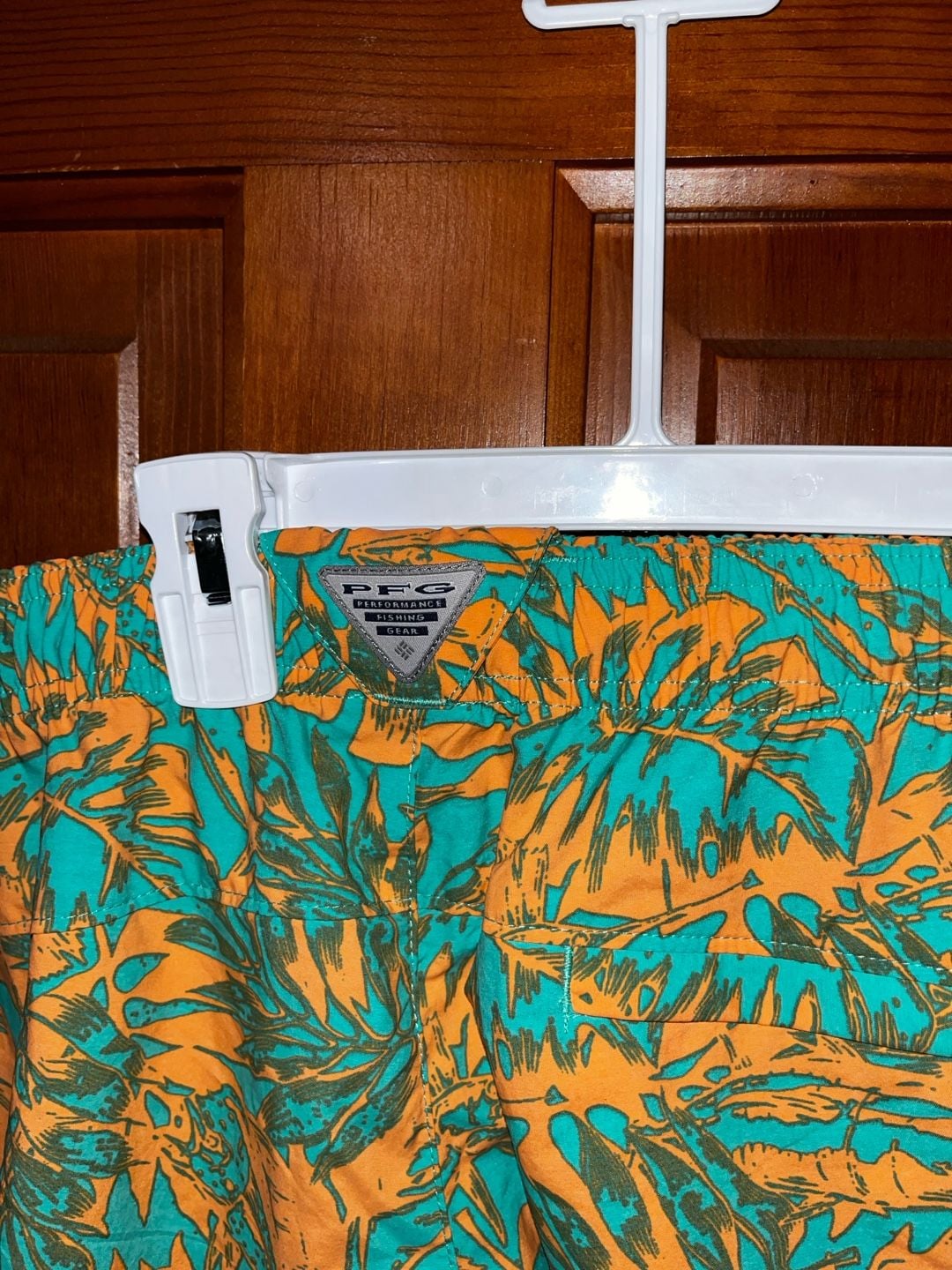 Columbia PFG Performance Fishing Gear Men's Tropical Leaf Print Swim Trunks 3