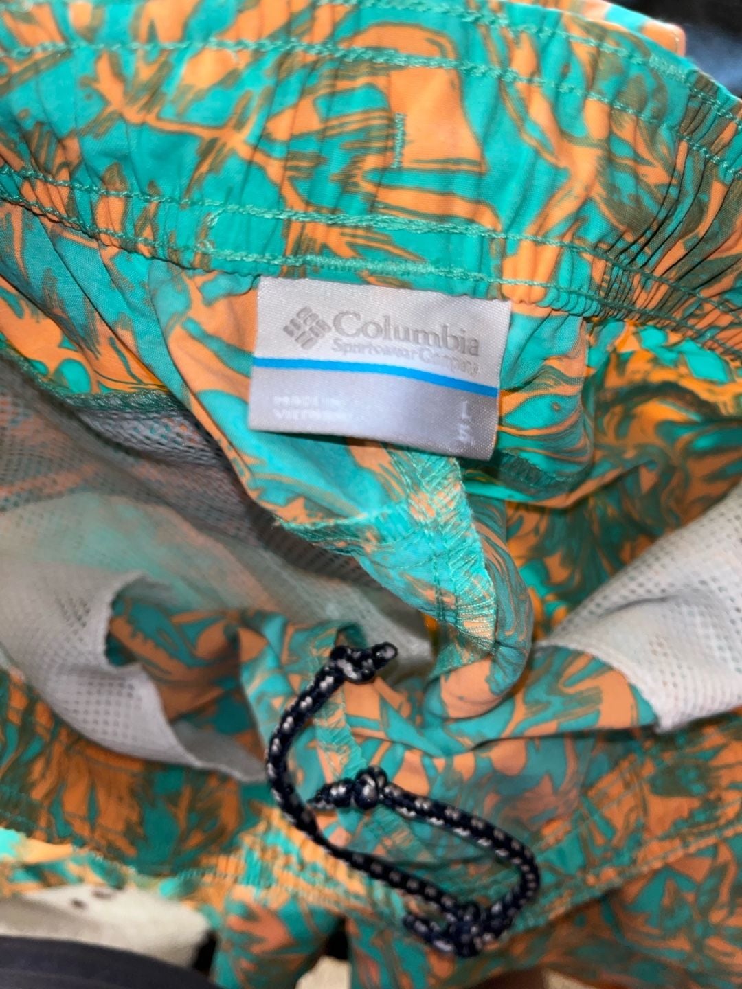 Columbia PFG Performance Fishing Gear Men's Tropical Leaf Print Swim Trunks 4