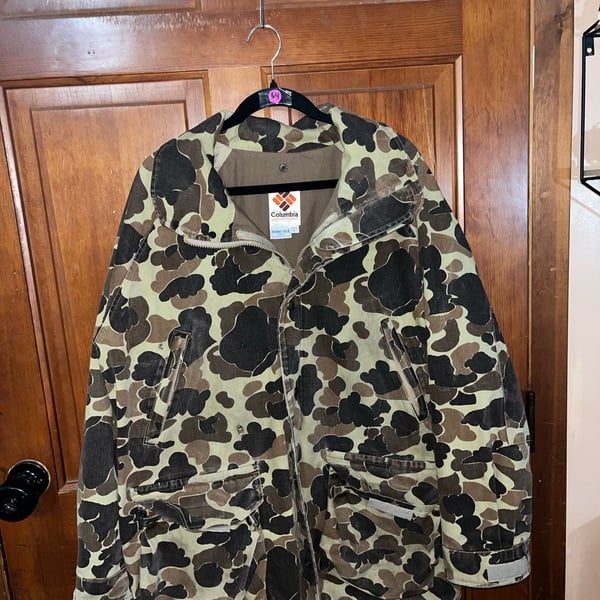 Vintage Columbia Sportswear Gore-Tex Duck Camo Hunting Jacket
