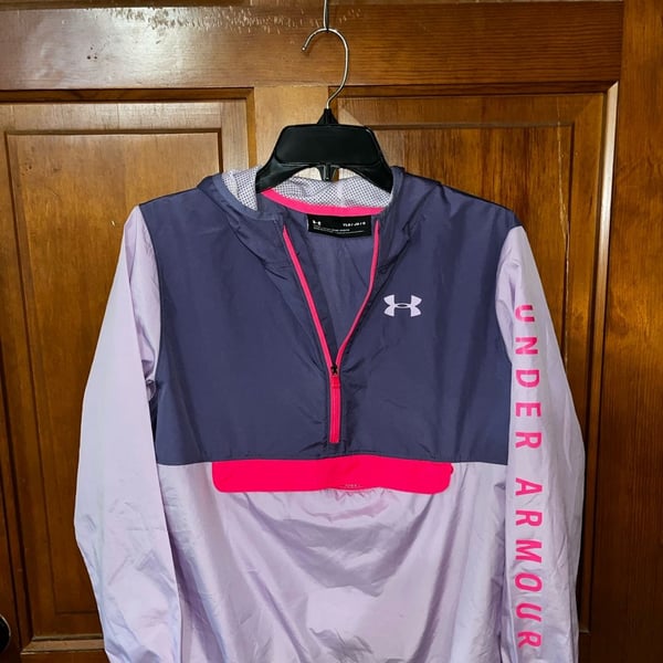 Under Armour Girls' Packable 1/2 Zip Windbreaker Jacket