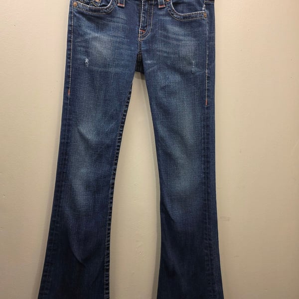 True Religion Joey Bootcut Distressed Denim Jeans