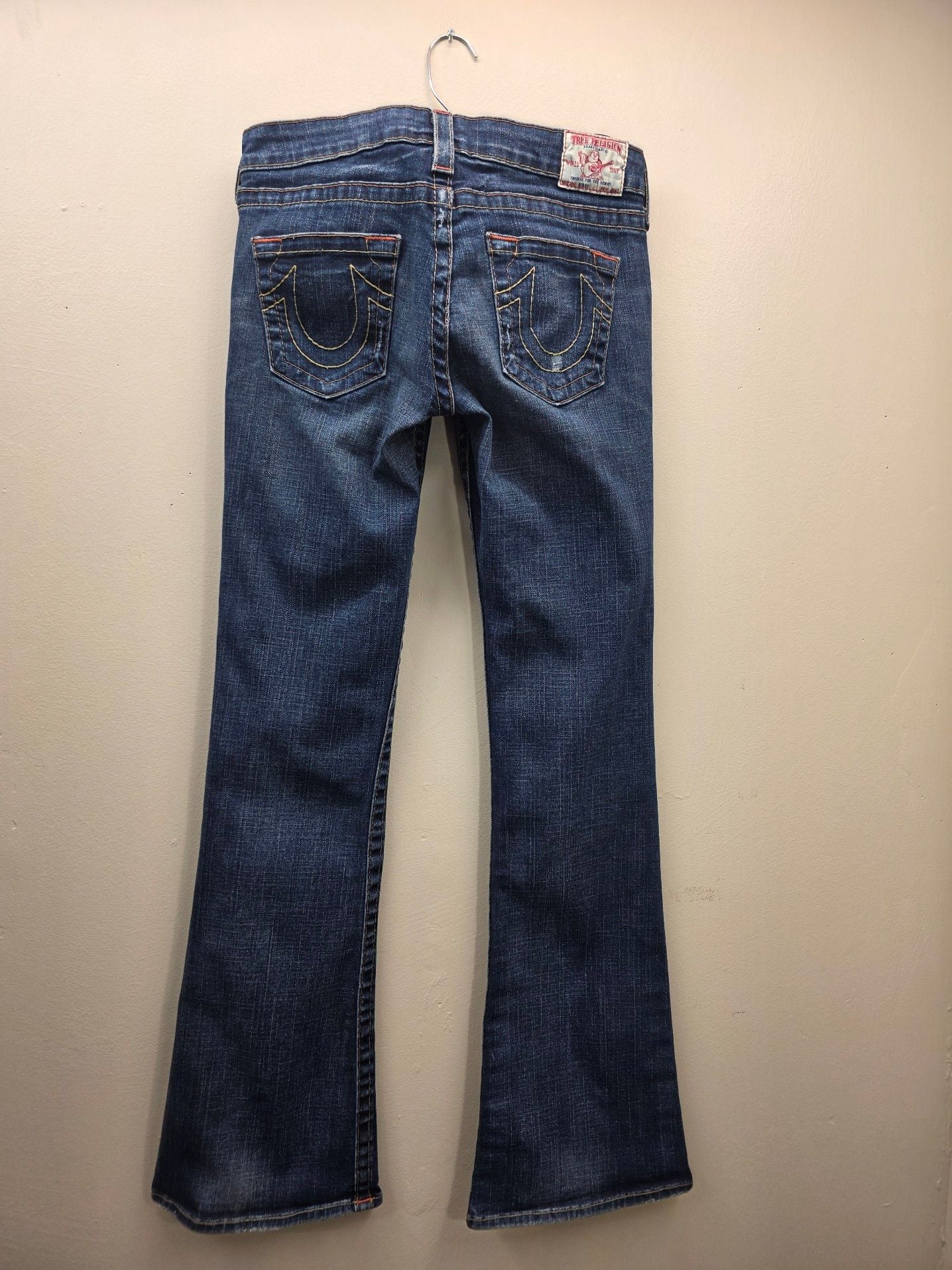 True Religion Joey Bootcut Distressed Denim Jeans 3