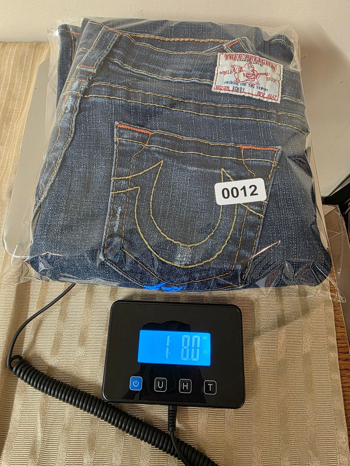 True Religion Joey Bootcut Distressed Denim Jeans 18