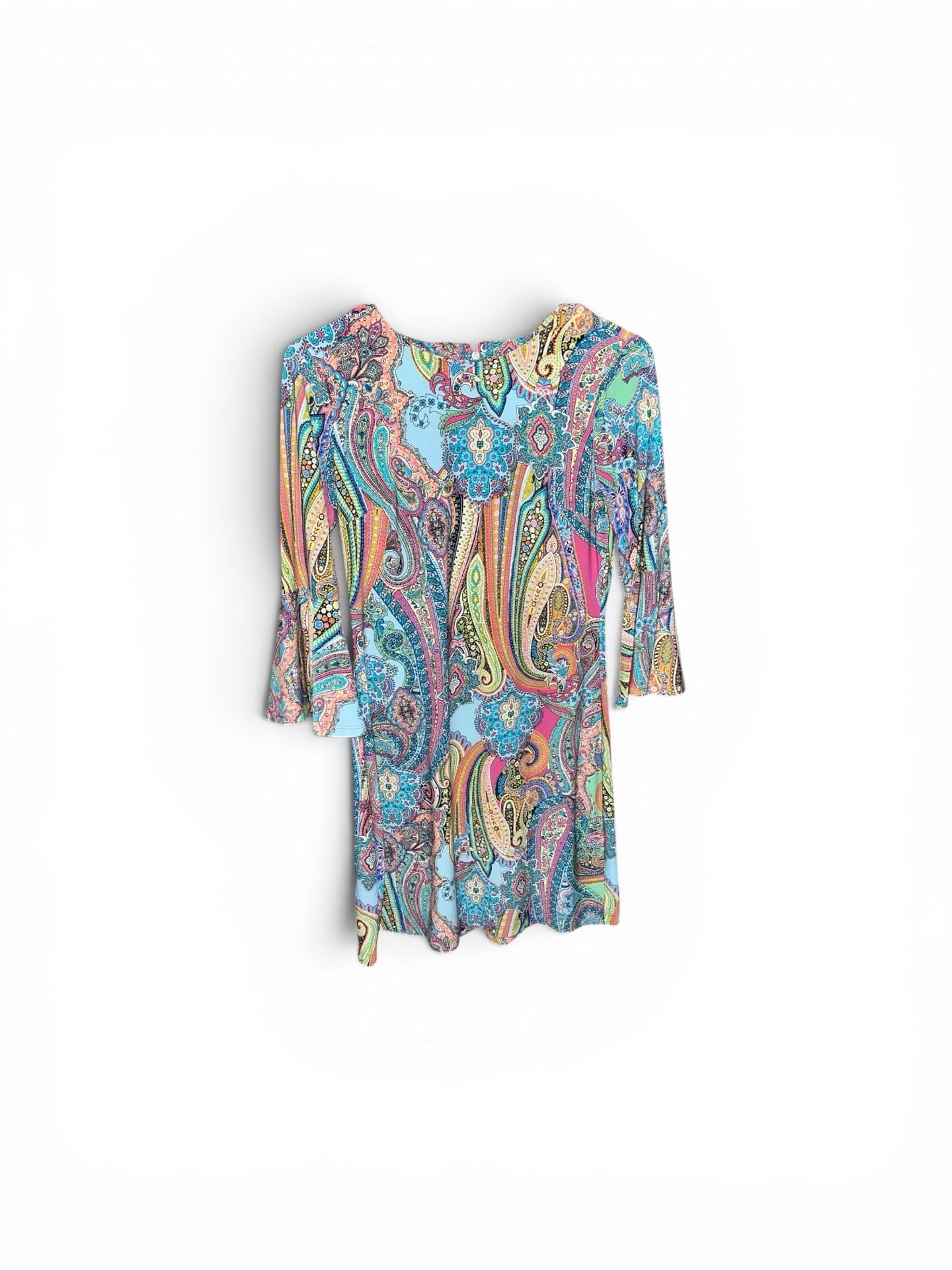 Tommy Hilfiger Jaipur Paisley Matte Jersey Bell Sleeve Shift Dress 2
