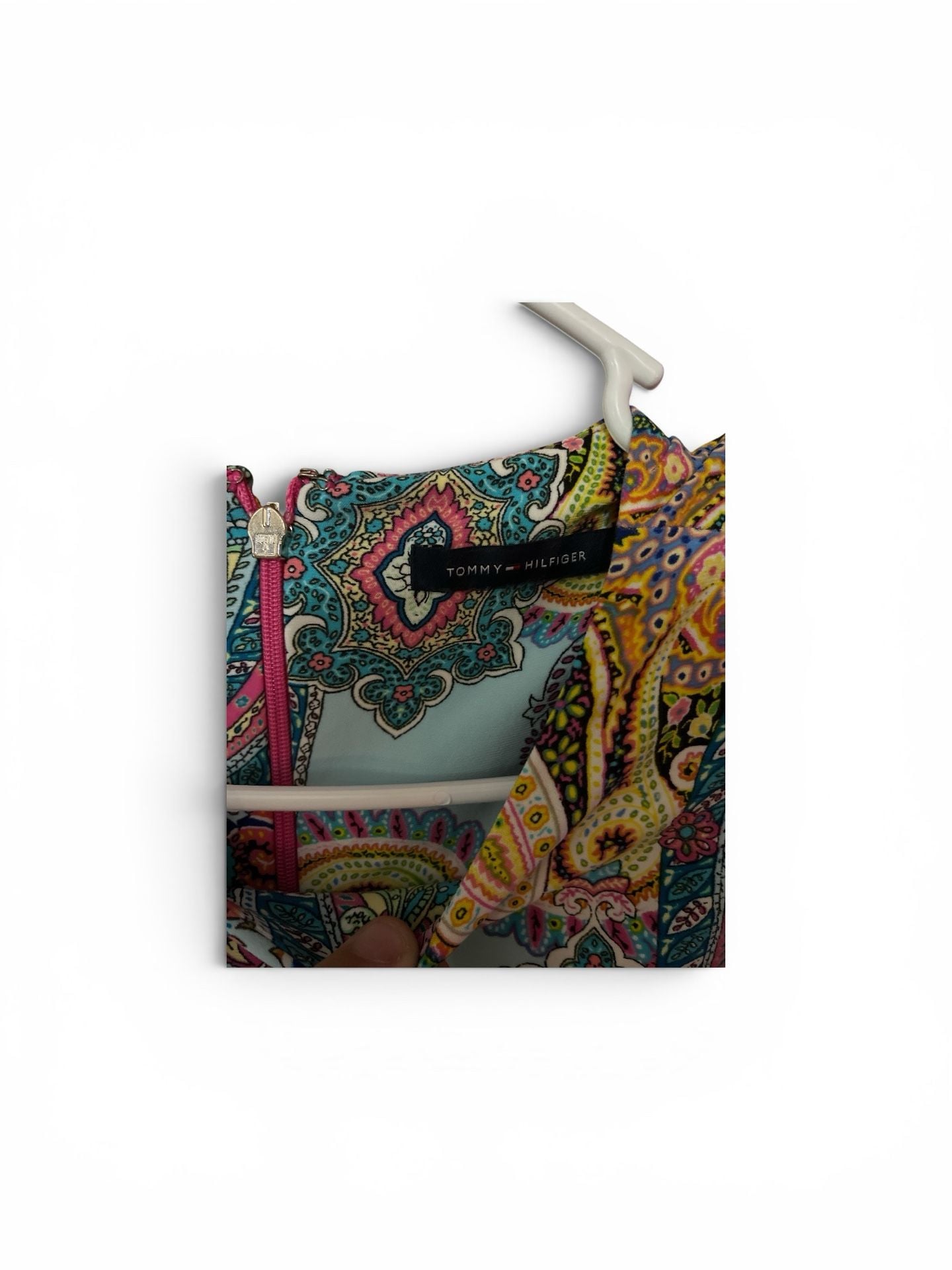 Tommy Hilfiger Jaipur Paisley Matte Jersey Bell Sleeve Shift Dress 3