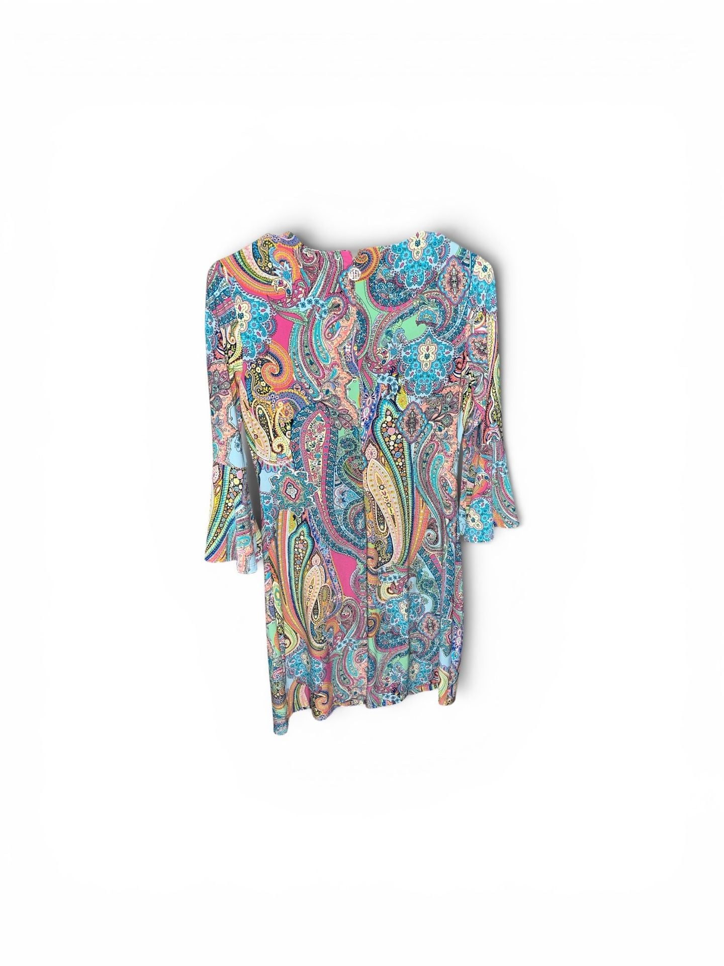 Tommy Hilfiger Jaipur Paisley Matte Jersey Bell Sleeve Shift Dress 4
