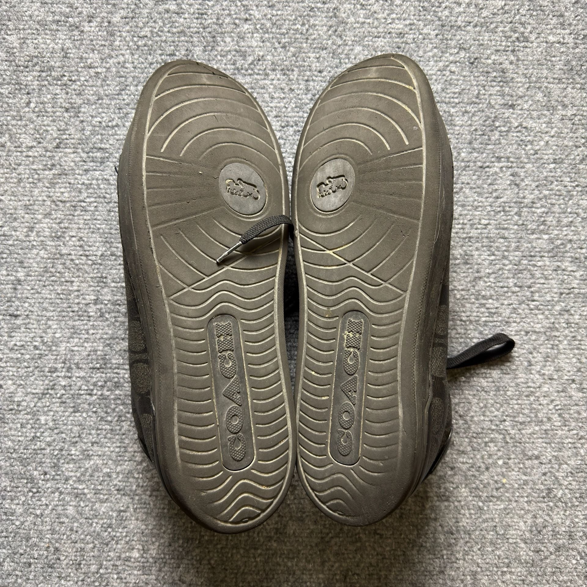 Coach G4949 Men's Signature Canvas Low Top Sneakers in Black 9