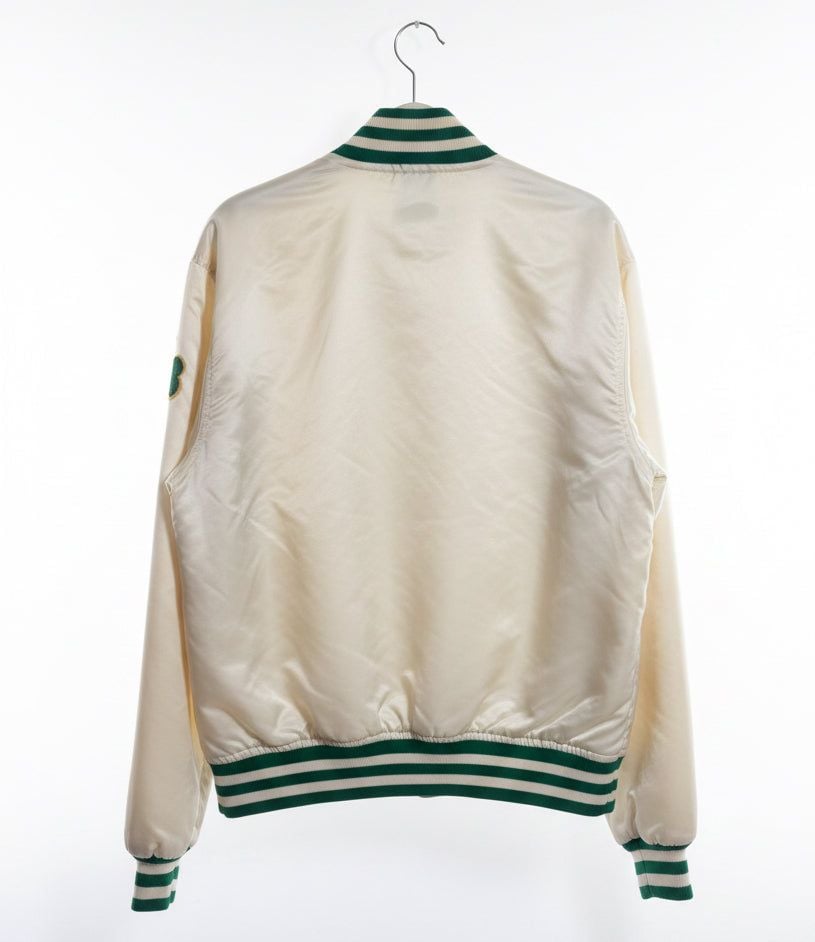 Vintage White Satin Boston Celtics NBA Starter Jacket 7