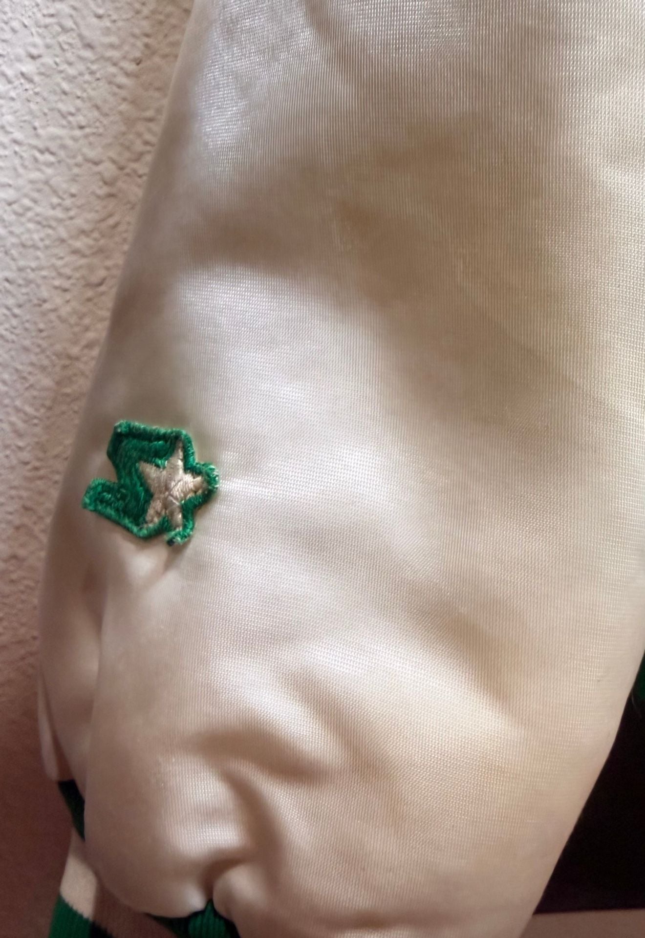 Vintage White Satin Boston Celtics NBA Starter Jacket 8