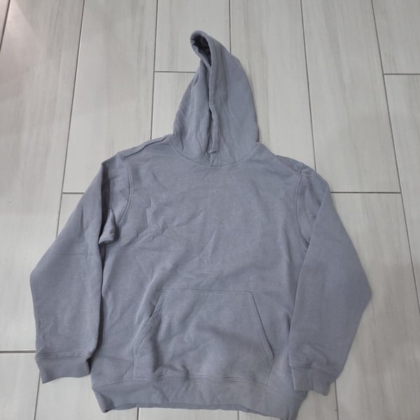 H&M Basic Pullover Hoodie in Gray