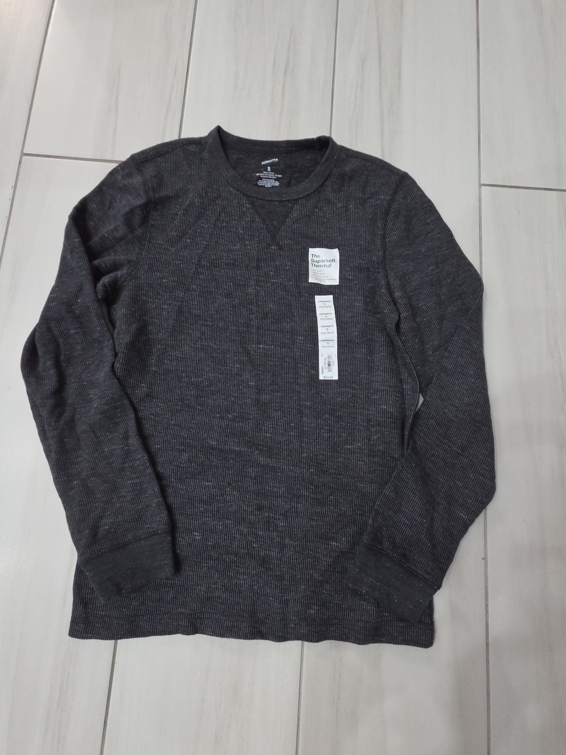 Sonoma Goods For Life The Supersoft Thermal Crewneck Long Sleeve T-Shirt 2