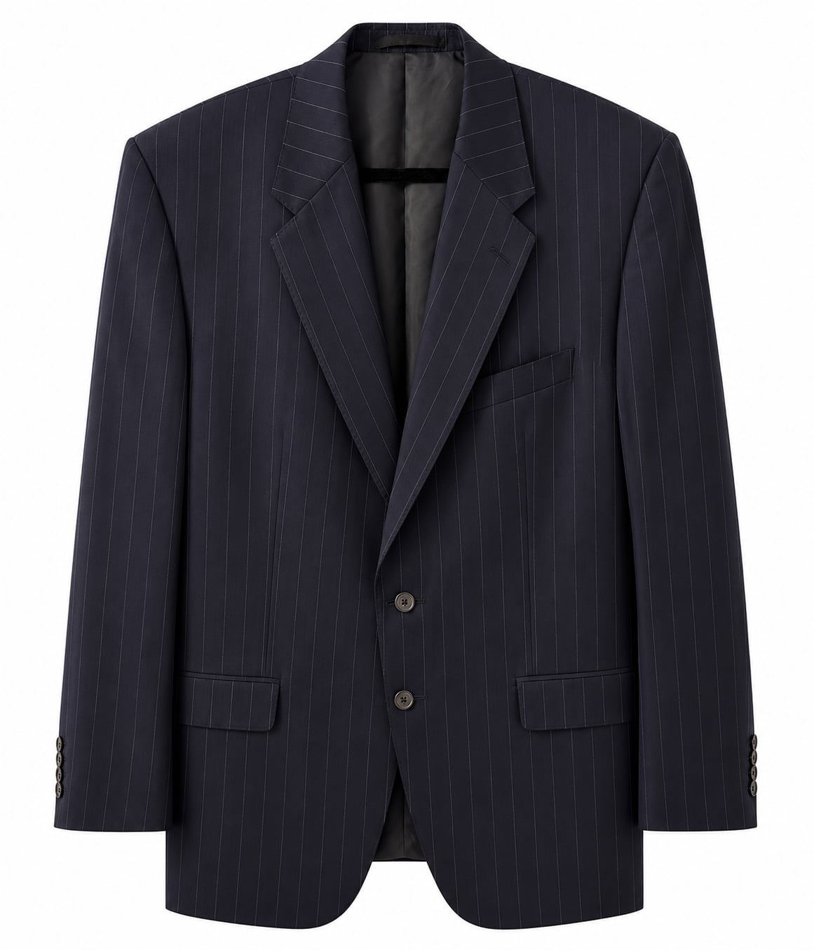 Corneliani 'Vogue' Navy Pinstripe Virgin Wool Suit Jacket 2