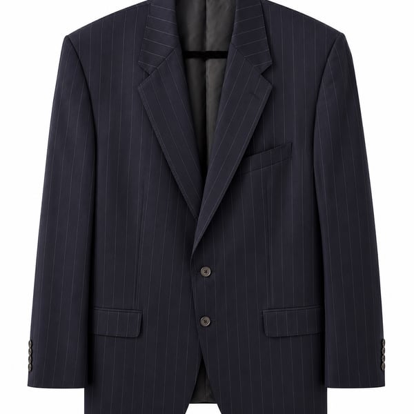 Corneliani 'Vogue' Navy Pinstripe Virgin Wool Suit Jacket
