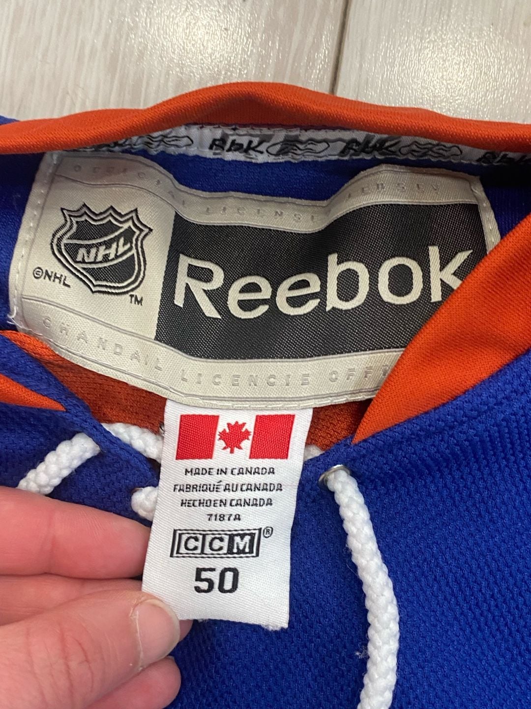 Reebok Nick Leddy New York Islanders NHL Home Hockey Jersey Size 50 4